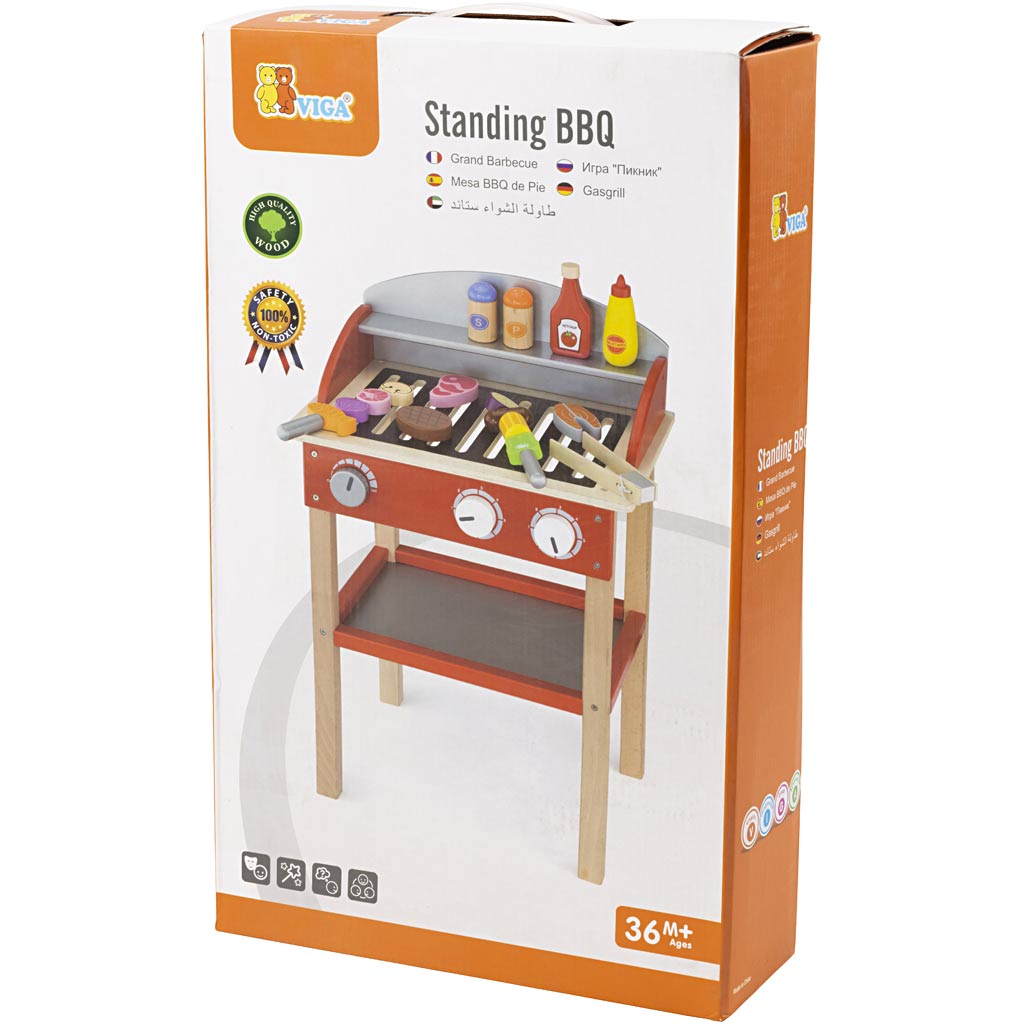 VIGA puidust grill, suurus 39x60x26 cm, 1 tk - Image 2