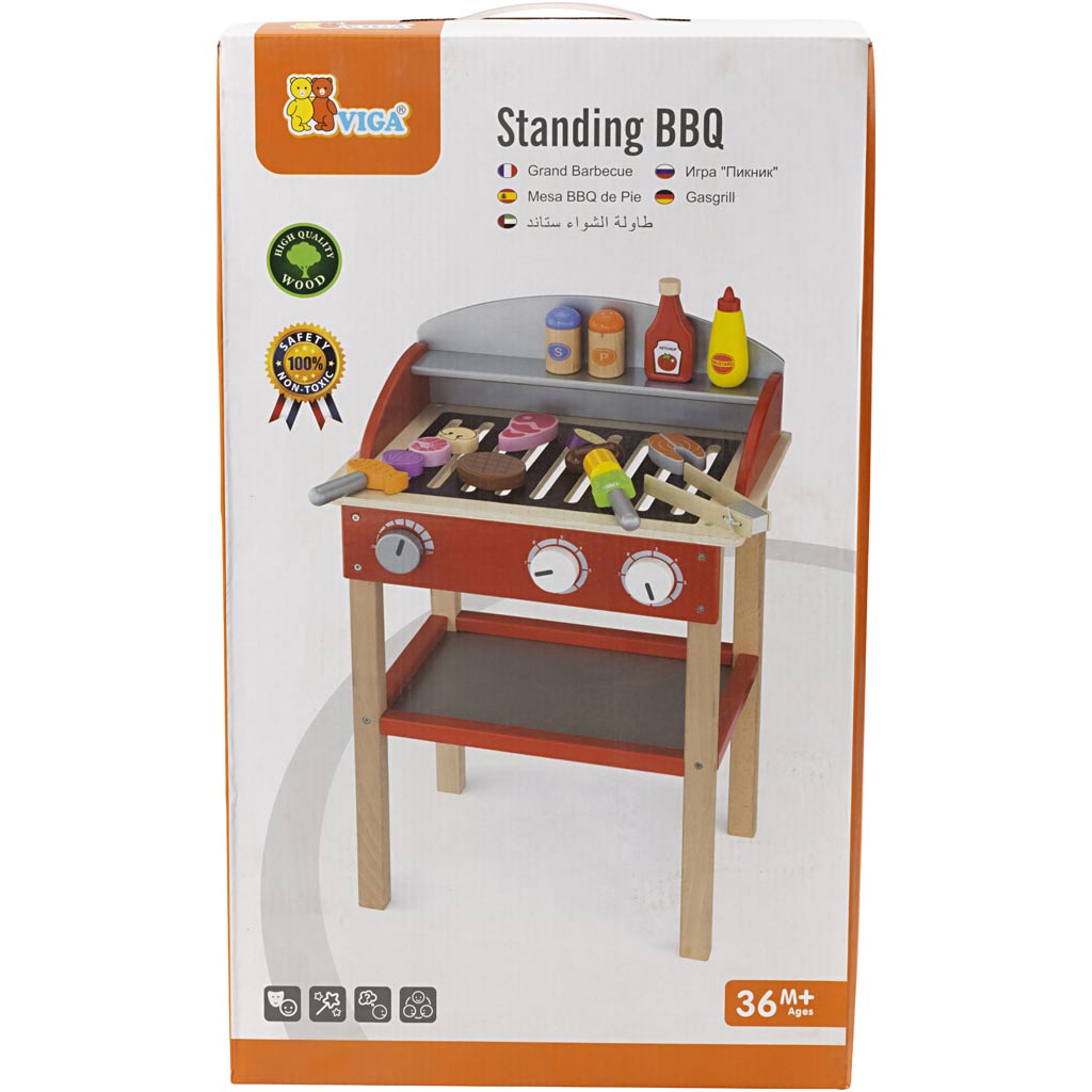 VIGA puidust grill, suurus 39x60x26 cm, 1 tk - Image 3