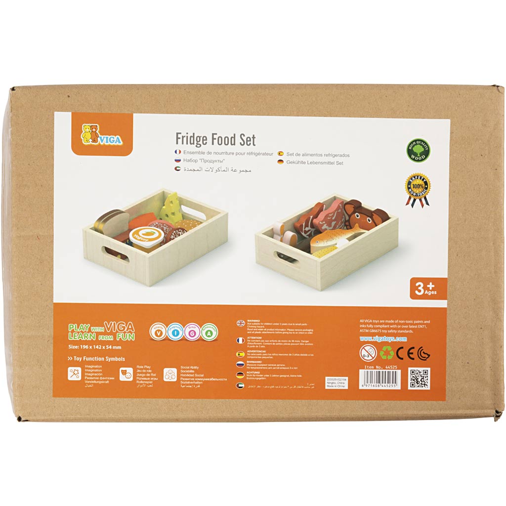 VIGA puidust mängutoit, L: 30 cm, L: 22 cm, 17 osa/ 1 pakend - Image 2