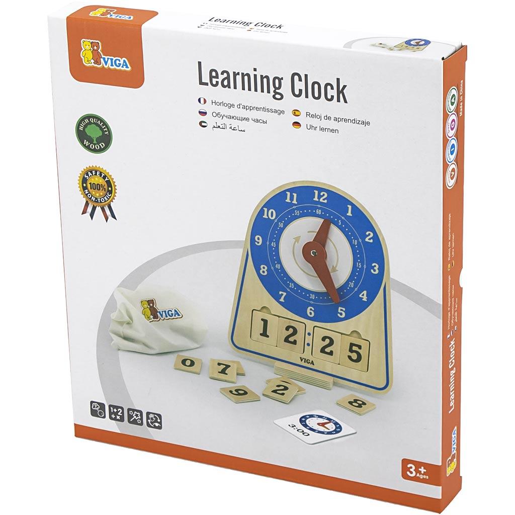 VIGA Õppekell, K: 28 cm, L: 26 cm, S: 13, 1 tk. - Image 3