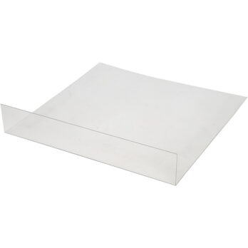 Akrüülist lisa, suurus 375x380 mm, läbipaistev, 1 tk