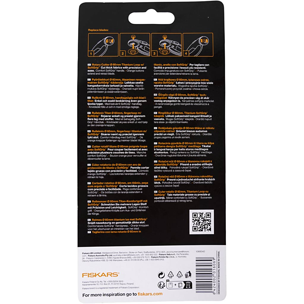 Fiskars pöörlev lõiketera, nii vasakule kui ka paremale, 1 tk - Image 3
