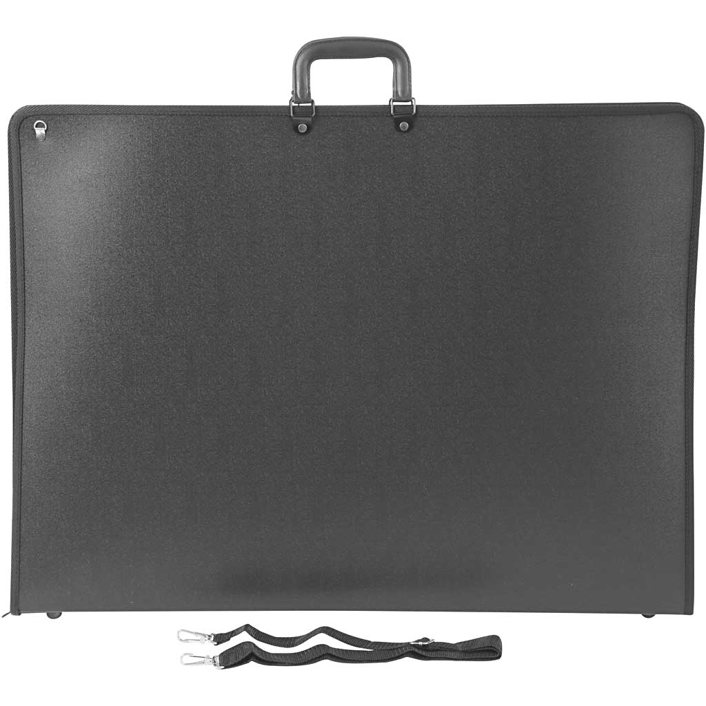 Kunstimapp, A2, leht 420x600 mm, suurus 74x55 cm, must, 1 tk