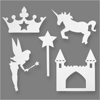 Muinasjutt, K: 13,5-27,5 cm, L: 9,5-25 cm, 230 g, valge, 16 tk/ 1 pakk.