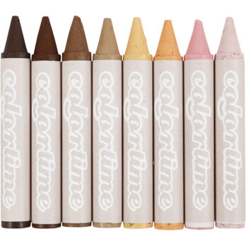 Vahakriidid, L: 10 cm, diameeter. 15 mm, nahavärvid, 8 tk/ 1 pakk