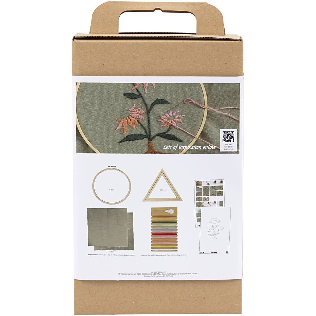Craft Kit Tikkimine, Tikkimisraamid, tolmune roheline, 1 pakk - Image 3