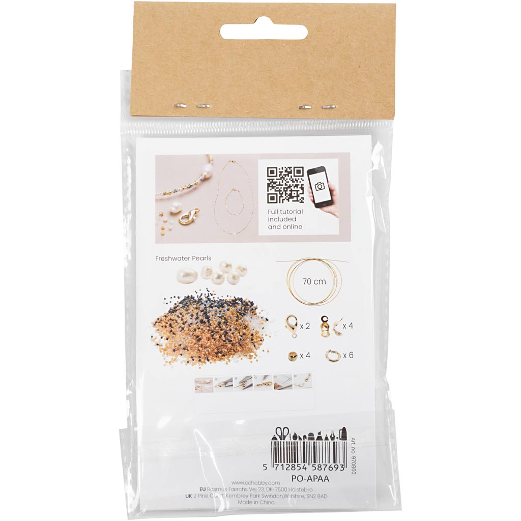 Mini Craft Kit Ehted, käevõru ja kaelakee koos klambriga, 1 pakk - Image 2