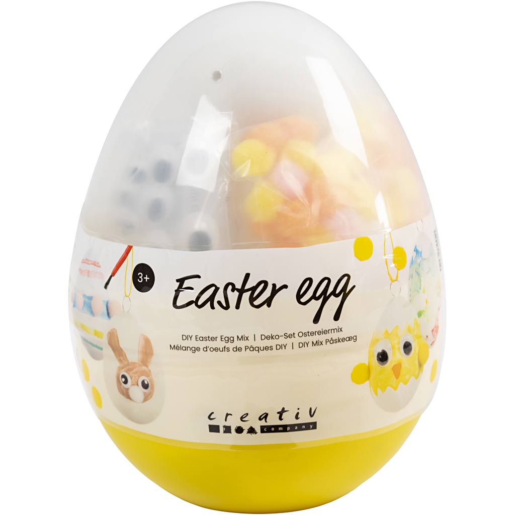 Craft Mix lihavõttemuna, H: 14 cm, diameeter. 11 cm, 1 tk - Image 2