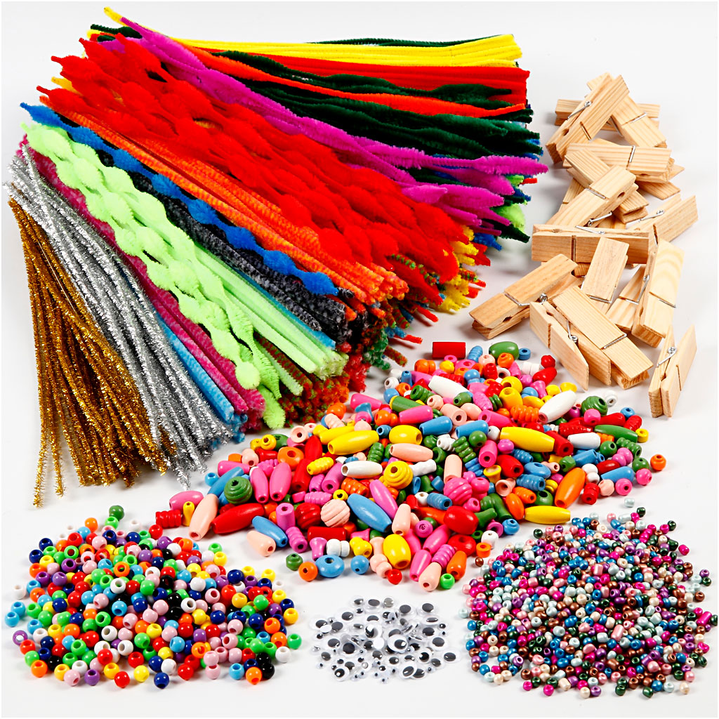 Lõbusad pulgad ja torupuhastusvahendid, erinevad värvid, 1 komplekt