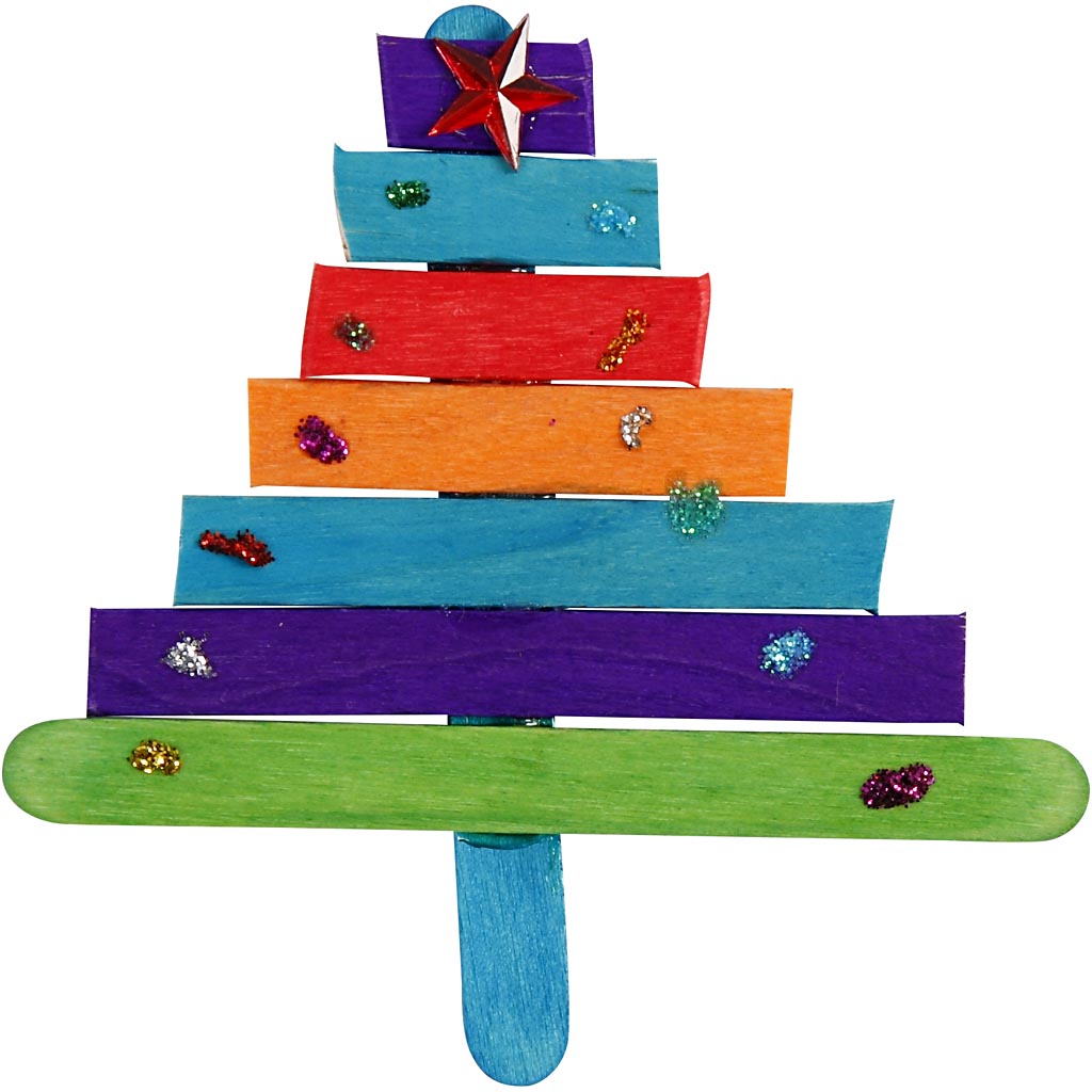 Glitter- ja puupulgad, erinevad värvid, 1 komplekt - Image 4