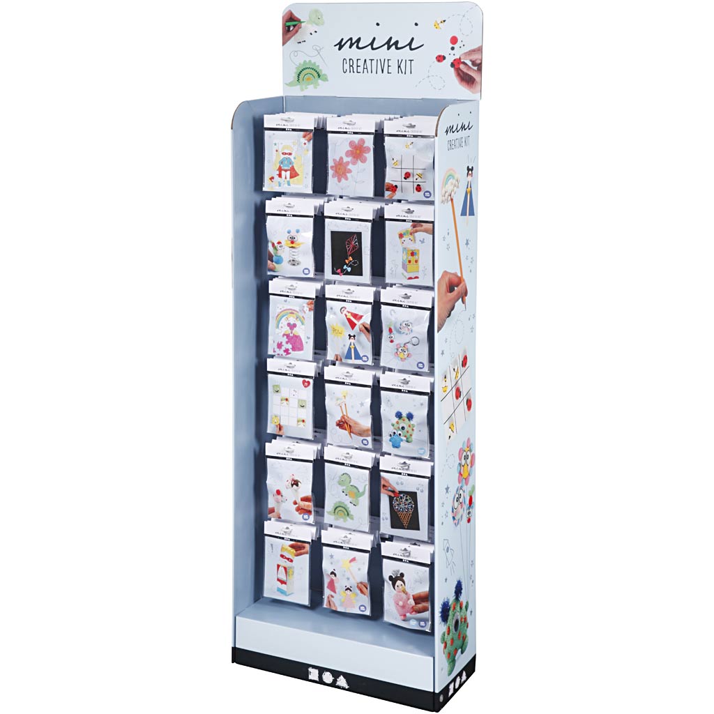 Põrandakuvar koos Mini Craft komplektiga, kõrgus: 1500 mm, laius: 580 mm, valge, 108 komplekti/ 1 pakk - Image 3