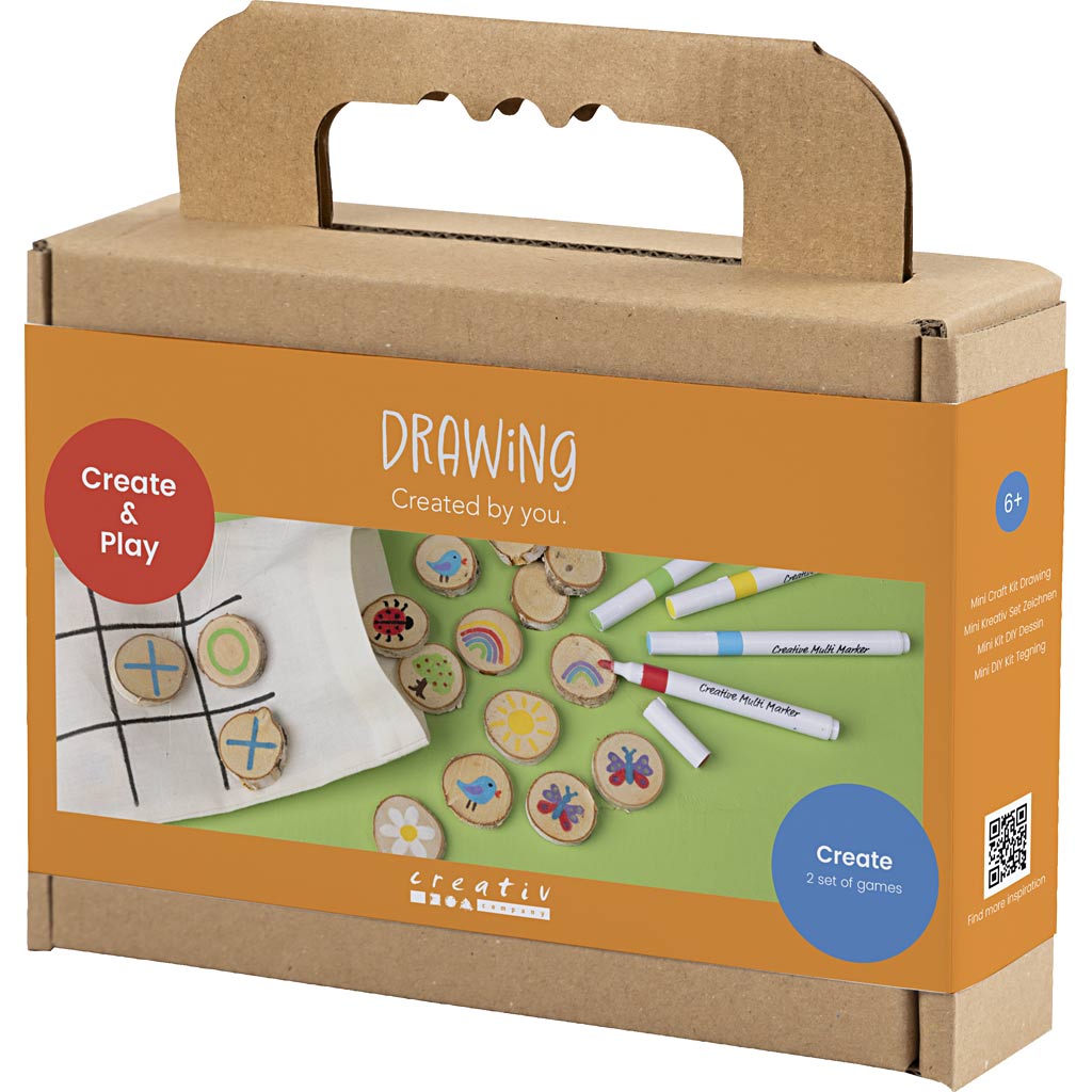 Mini Craft Kit joonistuskomplekt, mälumäng ja kolm-ühes-reas, erinevad värvid, 1 pakk - Image 3