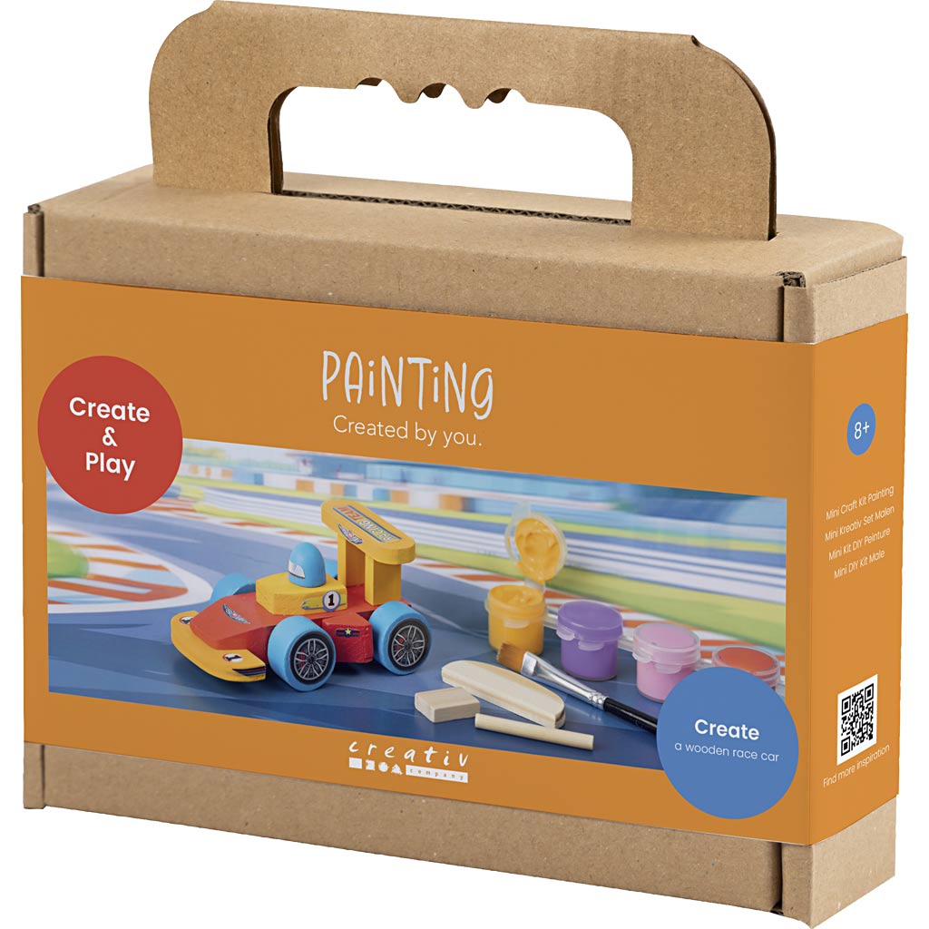 Mini Craft Kit värvimine, võidusõiduauto, värviline, 1 pakk - Image 3