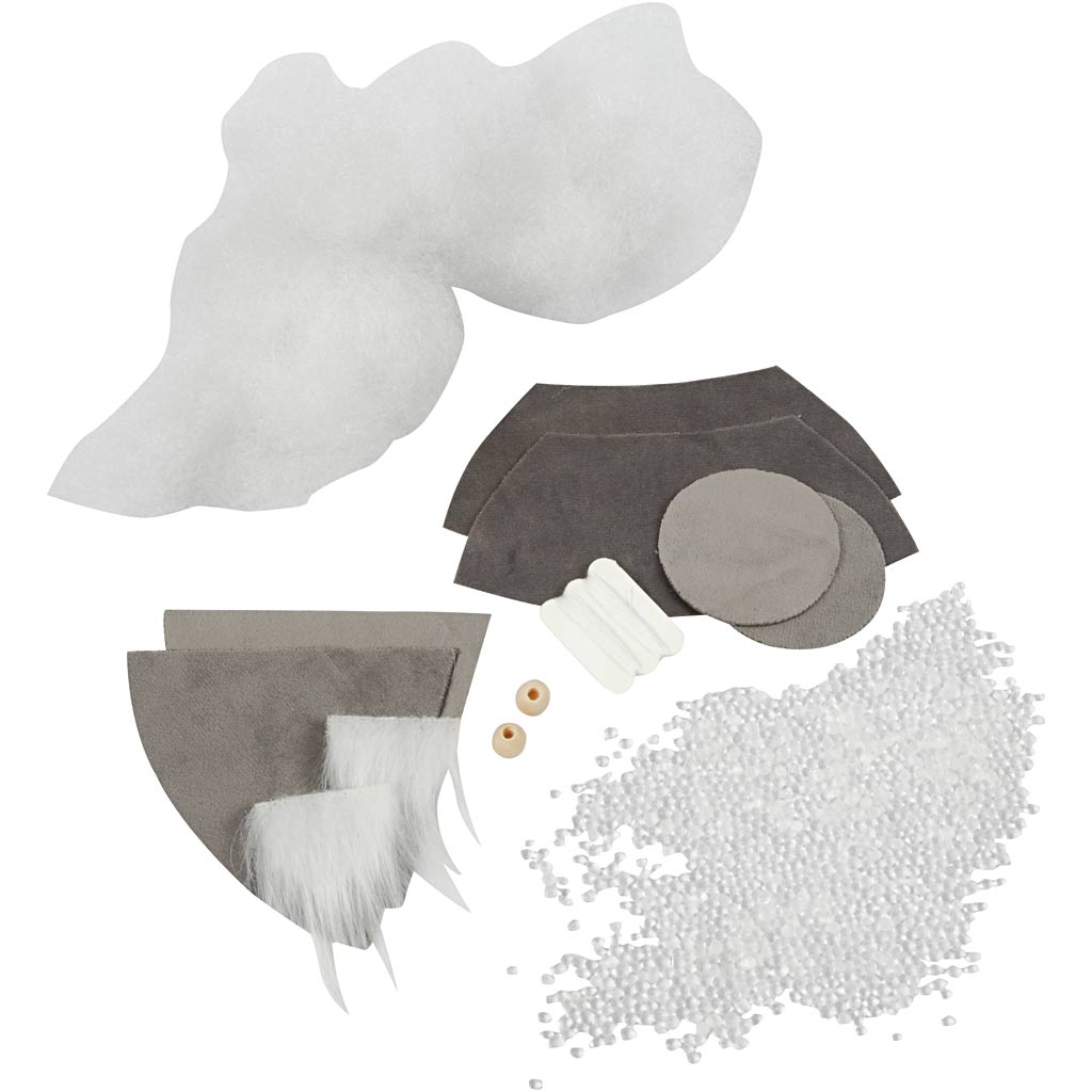 Mini Craft Kit, Skandinaavia jõuluvana tont, H: 12 cm, hall, 1 pakk - Image 3