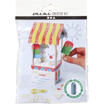 Mini Craft Kit, Piimakartongist jäätisekohvik, 1 pakk