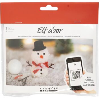 Mini Craft Kit Elf Door, Snowman, 1 pakk
