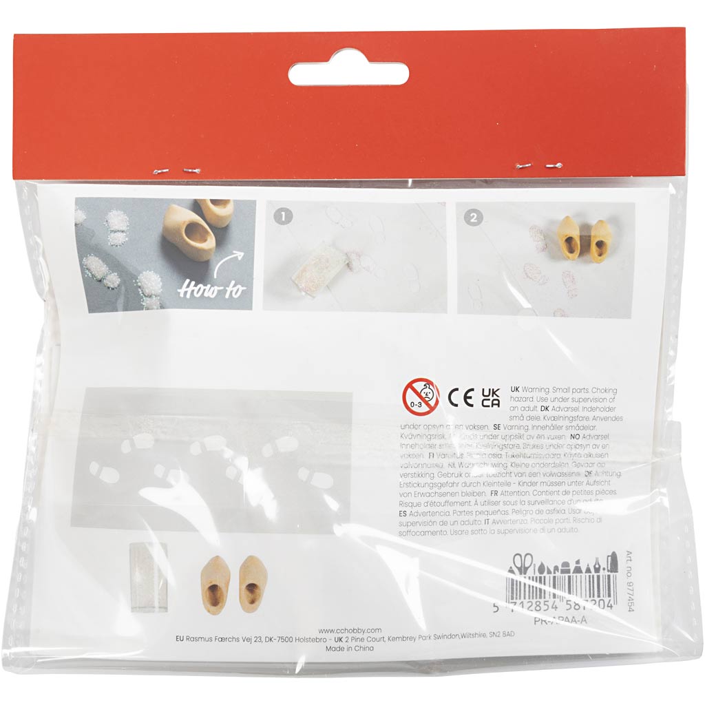 Mini Craft Kit Elf Door, Jalajäljed, 1 pakk - Image 2