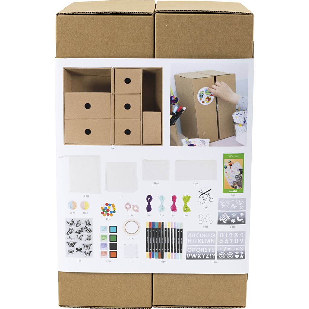 My Craft Station Tekstiilikaunistus, erinevad värvid, 1 tk/ 1 pakk - Image 2