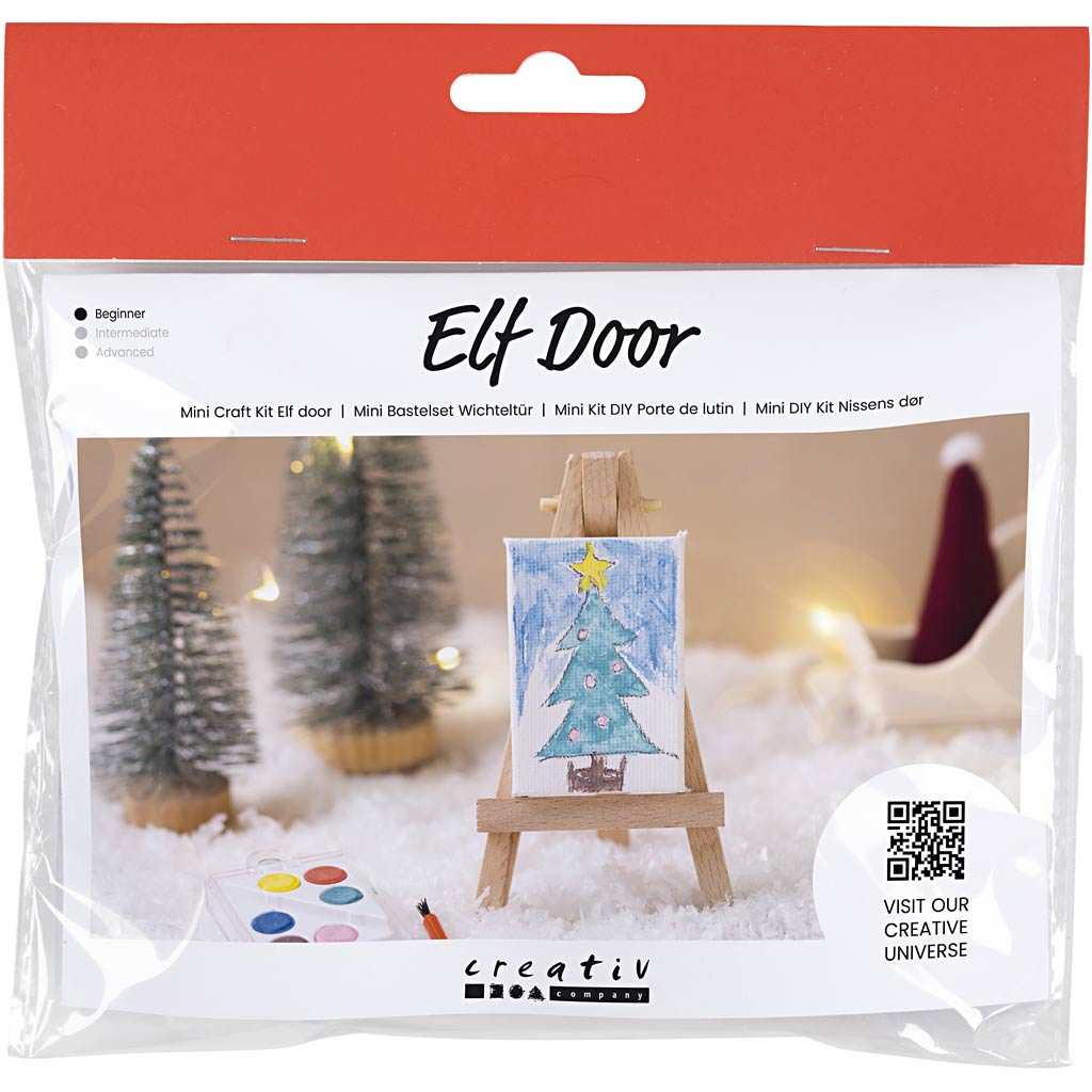 Mini Craft Kit Elf Door, kunstnik, 1 pakk