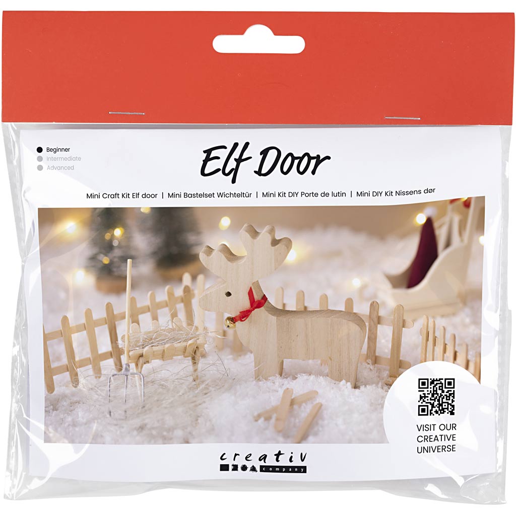 Mini Craft Kit Elf Door, põhjapõder, 1 pakk