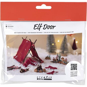 Mini Craft Kit Elf Door, Going Camping, 1 pakk