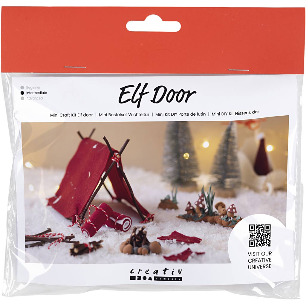 Mini Craft Kit Elf Door, Going Camping, 1 pakk