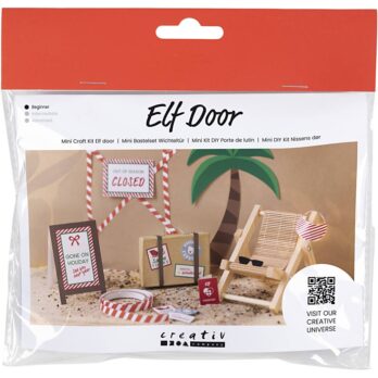 Mini Craft Kit Elf Door, Puhkusel, 1 pakk