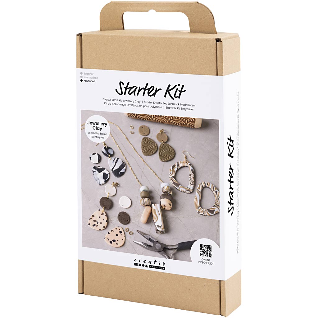 Starter Craft Kit Jewellery Clay, ehteid, värvide valik, 1 pakk - Image 3