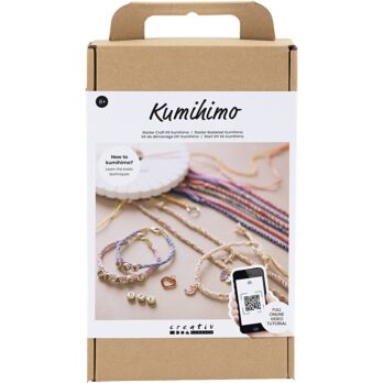 Starter Craft Kit Kumihimo, Sõprus käevõru, 1 pakk