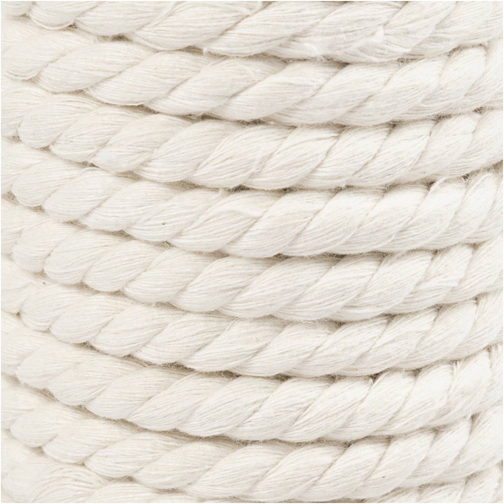 Makramee köis, L: 12 M, diameeter. 8,5 mm, naturaalvalge, 300 g/ 1 rull - Image 3