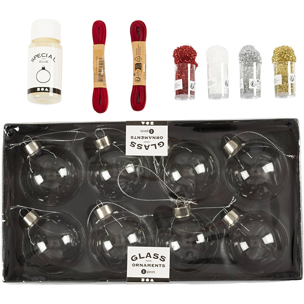 Käsitöökomplekt jõulukujud, glitter, 1 pakk - Image 4