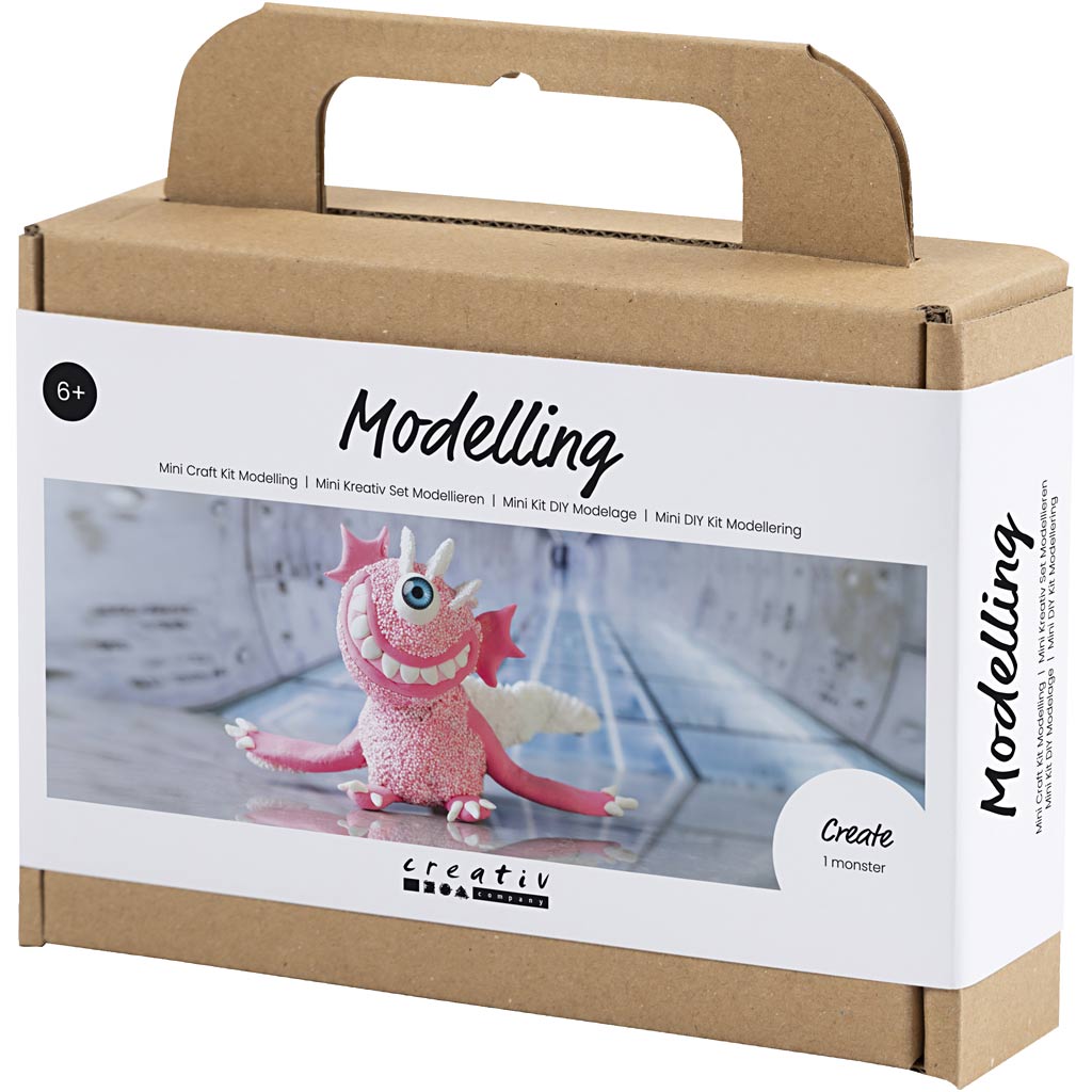 Mini Craft Kit Modelling, Monster Sally, heleroosa, 1 pakk - Image 3