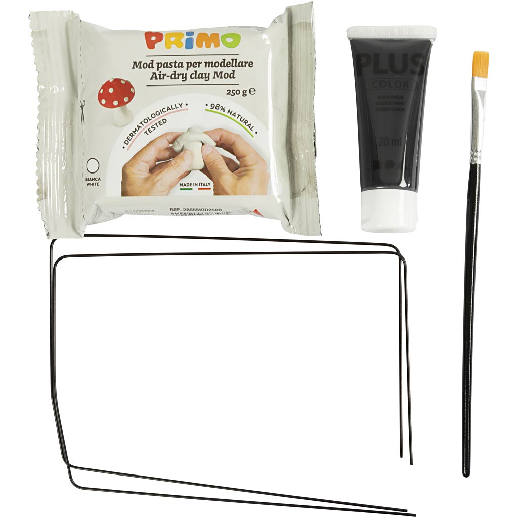 Mini Craft Kit modelleerimine, skulptuur, must, 1 pakk - Image 4