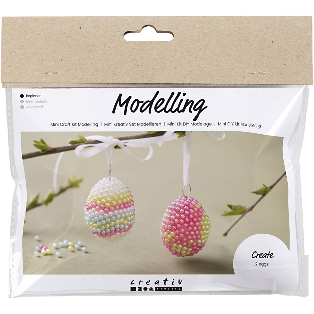 Mini Craft Kit modelleerimine, helmemunad, pastellvärvid, 1 pakk