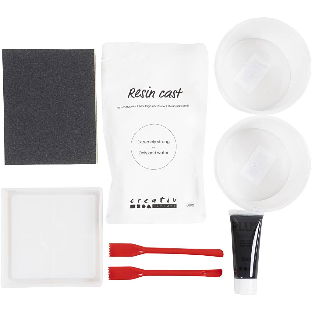 Craft Kit Vaiguvorming, kandiline kandik Terrazzoga, must, valge, 1 pakk - Image 4