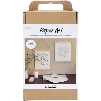 Craft Kit Paper Art, paber riputamiseks, naturaalvalge, 1 pakk