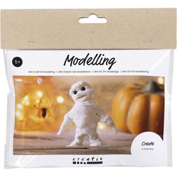 Mini Craft Kit Modelling, Mummy, valge, 1 pakk