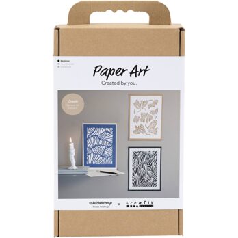 Craft Kit Paper Art, Pildid riputamiseks, naturaalvalge, 1 pakk