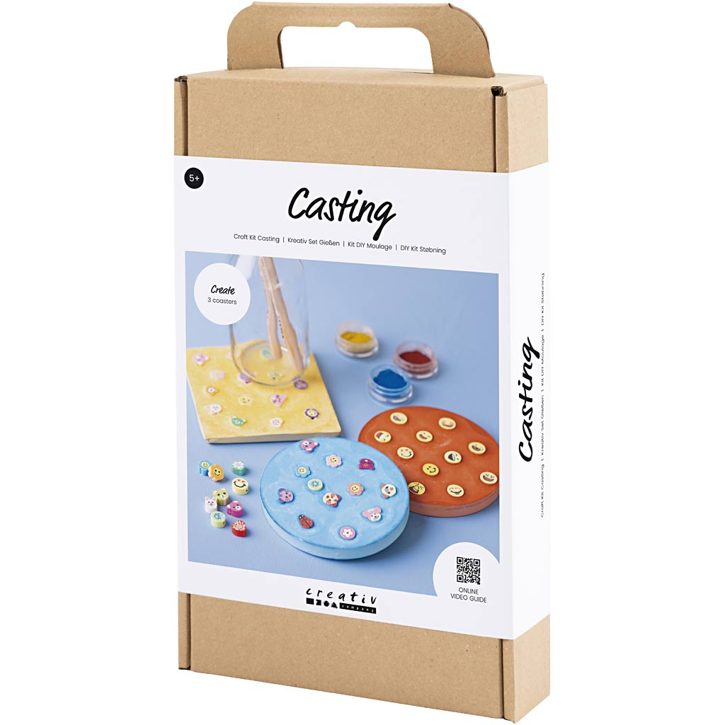 Craft Kit Casting, plaadid, sinine, punane, kollane, 1 pakk - Image 3