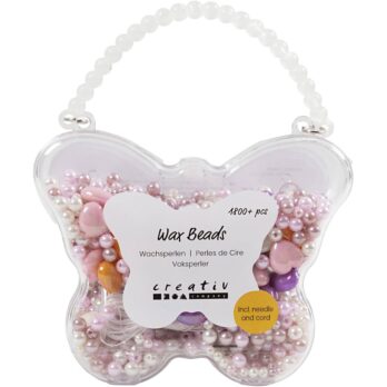 Vahahelmed, augu suurus 1,3-2,5 mm, ca. 1800+ tk, pastelloranž, pehme roosa, hele lilla, pärlmutter, 127 g, 1 pakk