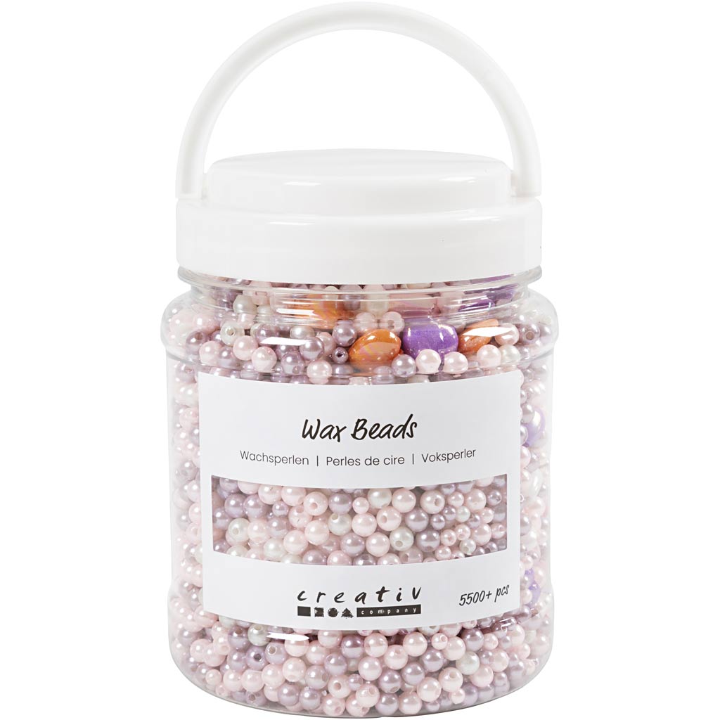 Vahahelmed, augu suurus 1,3-2,5 mm, ca. 5500 tk, pastelloranž, pehme roosa, hele lilla, pärlmutter, 425 g, 700 ml/ 1 tuub. - Image 2