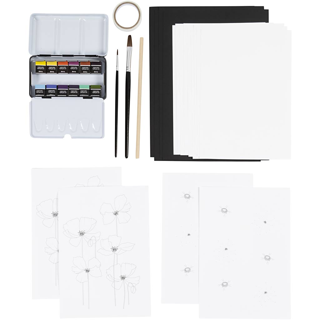 Käsitöökomplekt akvarell, 1 pakk - Image 4