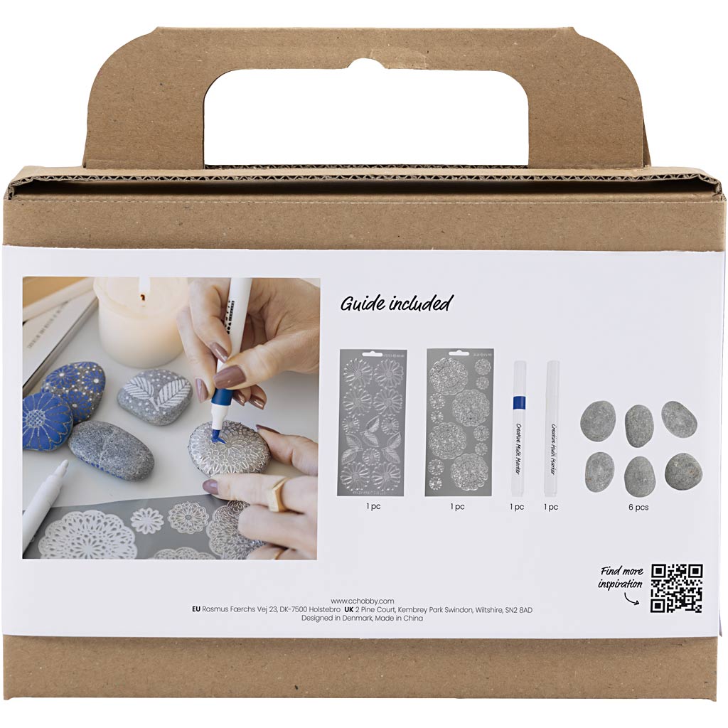 Mini Craft Kit Stone Decoration, sinine, 1 pakk - Image 2