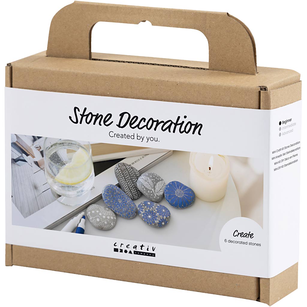 Mini Craft Kit Stone Decoration, sinine, 1 pakk - Image 3