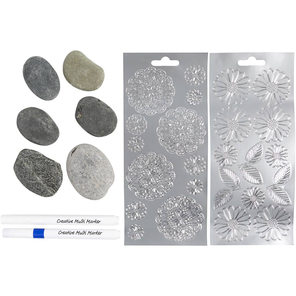 Mini Craft Kit Stone Decoration, sinine, 1 pakk - Image 4