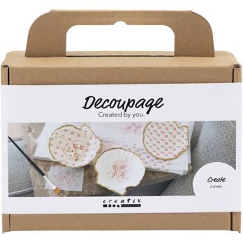 Mini Craft Kit Decoupage, karbid, pehme roosa, 1 pakk