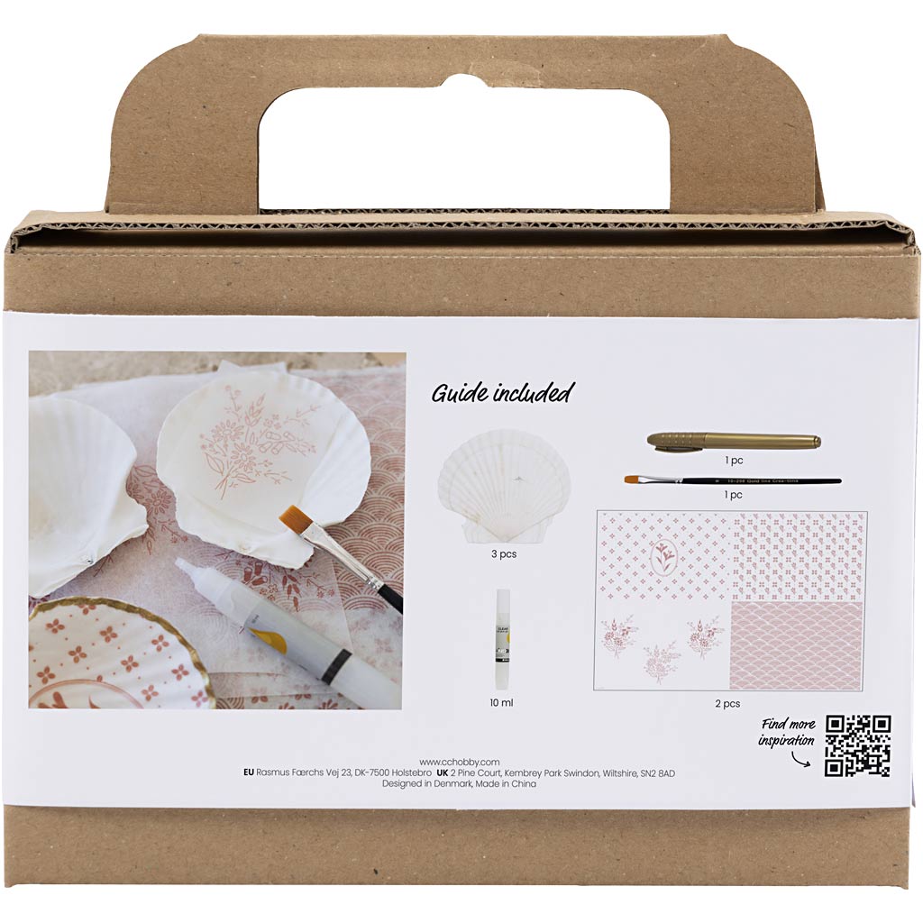 Mini Craft Kit Decoupage, karbid, pehme roosa, 1 pakk - Image 2