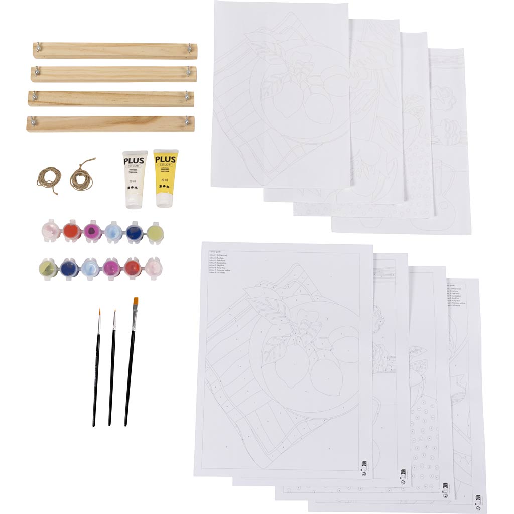 Craft Kit Värvikomplekt, värvimine numbrite järgi, akrüülvärv, 1 pakk - Image 4