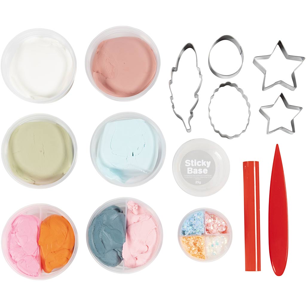 Craft Kit Modelling, lilled, pastellvärvid, 1 pakk - Image 4