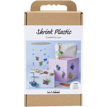 Craft Kit Shrink Plastic, mobiiltelefon, kaelakee, käevõru, võtmehoidja, erinevad värvid, 1 pakk